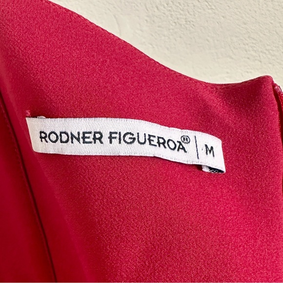 Rodner Figueroa Designer Bright Red Bodysuit Bow Top Womens M Ex Cond! $200 - Picture 12 of 12